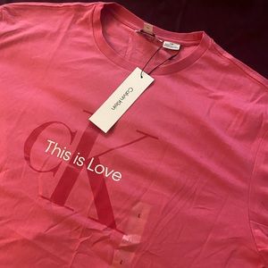 HOT PINK, CALVIN KLEIN TOP (THIS IS LOVE COLLECTION)